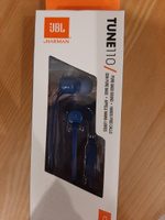 Наушники внутриканальные JBL T110 с микрофоном, 3.5мм, синий (JBLT110BLU) #71, Зульфия З.