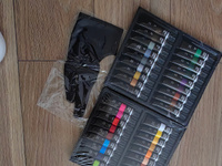Набор художественных красок WiMi, акриловые краски в тюбиках для холста, ткани, стекла, дерева и керамики, материалы для творчества, 12 мл, 36 штуки #49, Наталья А.