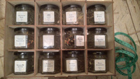 Подарочный набор чая в баночках 12 вкусов ,чай листовой #23, Альбина