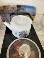 Чайник эмалированный для всех видов плит с крышкой Лысьвенские эмали 2 л Corn белый С-2710/4Рч #6, Римма М.