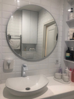 MAKELI Зеркало для ванной, 90 см х 90 см #3, Марьям Х.