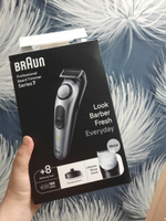 Триммер для бороды и усов Braun BT7420 электрический серебристо-черный + Бритва Gillette ProGlide #22, Яна Б.