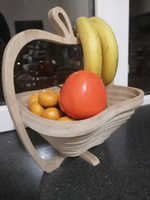 Складная корзина в форме яблока для фруктов, овощей и конфет / Подставка под горячее #2, Наталья М.