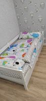 Детская кровать Sweet Sofa 180х90 с бортиком, белая #84, Евгения К.