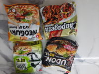 Лапша быстрого приготовления Nongshim неострая, 4 вкуса (Темпура Удон 118 г, Неогури 120 г, Чапагетти 140 г, Soon Veggie овощная 112 г) #34, Альбина Х.