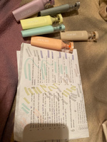 Набор маркеров текстовыделителей 6 штук, пастельные цвета / для рисования и письма со скошенным наконечником DENKSY #65, Яна К.