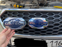 Эмблема на решетку радиатора DATSUN / Шильдик на капот Датсун Оn-Do и Mi-Do / Значок на радиатор Он-До Ми-До #29, Рамис С.