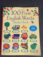 Usborne. 100 First English Words. Sticker Book | Jones Stephanie #6, Наталья Ш.