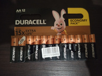 Duracell Батарейка AA, Щелочной тип, 1,5 В, 12 шт #75, Владимир К.