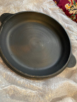 Крышка-сковорода чугунная для казана 12 литров Узбекистан #1, Рано О.