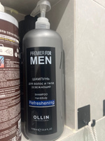 OLLIN PROFESSIONAL Шампунь PREMIER FOR MEN для ежедневного ухода освежающий 1000 мл #12, Ануар М.