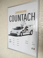 Интерьерный постер Lamborghini Countach / Минимализм, интерьер #31, Фёдор М.