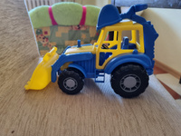Синий трактор с ковшом машинка строительная детская #13, Галия Х.