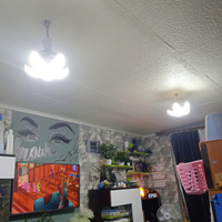 Люстра потолочная Lushere светодиодная подвесная c патроном на кухню в спальню 50w / Лампы светодиодные LED #3, Татьяна Л.