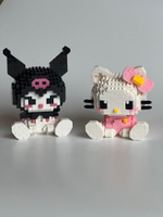3шт кубики Пластиковый конструктор Kulomi Melody Hello Kitty / Подарок для девушки #6, Татьяна К.