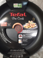 Индукционная сковорода 26 см из литого алюминия Tefal Pro Cook, с индикатором температуры, глубокая, с антипригарным покрытием, для всех типов плит, включая индукцию #51, Наталья Б.