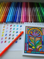 GIOTTO TURBO COLOR набор настоящих итальянских фломастеров для рисования, 36 цветов #3, Анна