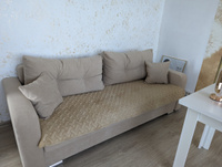Прямой диван-кровать Мичиган 13 раскладной для гостиной мебель, механизм еврокнижка, опоры хром #7, Алиса Е.