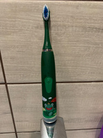 Электрическая зубная щетка детская Biksi на аккумуляторе, зеленый #11, Людмила А.
