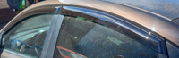 Дефлекторы боковых окон Hyundai Solaris 1 (Хендай Солярис) седан, 2010-2017, ветровики на двери автомобиля, ТТ #5, Сергей К.