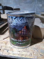 Масло для дерева и фасада Kraskovar Deco Oil Fasade Тоскана 0,75л для наружных работ пропитка и защита с льняным маслом #47, Георгий П.