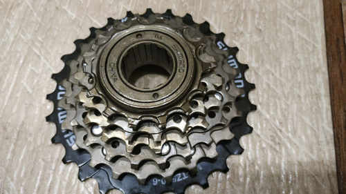 Трещотка Shimano оригинал 6 скоростей Tourney MF-TZ500 RF 14-28Т ...