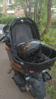 Мотокорф 48 л./ Кофр багажник для мотоцикла, скутера с пластиной для крепления водонепроницаемый, герметичный, с защитой от краж, с сигнальными огнями #4, Анна И.