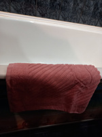 Полотенце-коврик махровое для ног TM TEXTILE 50x70 пыльная роза 23, 1шт.,плотность 700 #32, Светлана Н.