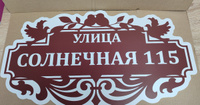 Табличка адресная на дом 60х34 см #13, Садовскова Евгения