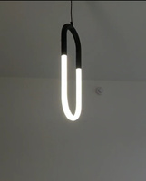 Светильник потолочный Hans&Helma светодиодный, черный, с регулировкой высоты для кухни, спальни, гостиной, ночник, овальный, дизайнерский, в стиле лофт #8, Екатерина Г.