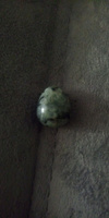 Сувенир на Пасху "Яйцо" из натурального камня Ларвикит, 22х18 мм. #4, Илья Б.
