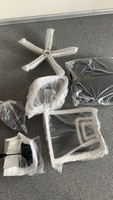 Кресло компьютерное офисное, черный/белый, обивка сетка/ткань, крестовина пластик, HELE #10, Римма М.
