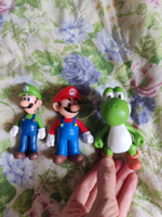 Набор фигурок Марио, Луиджи, Йоши / Mario, Luigi, Yoshi 3шт (10см, пакет) #37, Любовь В.