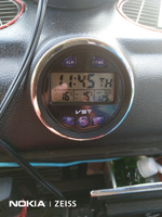 Автомобильные часы VST-7042V / температура - внутри и снаружи/ будильник / вольтметр / LED-подсветка #72, Олеся К.