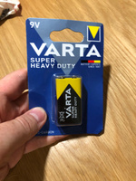 Батарейка VARTA Super Heavy Duty 9V Крона 6F22 (Superlife) 1шт. #51, Виталий П.