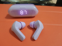 Беспроводные наушники Hoco EW39 Bright True Wireless BT Headset, фиолетовый #7, Татьяна П.