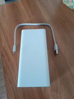 Повербанк (powerbank) Xiaomi Mi Power Bank 3 20000 mah с быстрой зарядкой/внешний аккумулятор портативный, переносной, мощный, универсальный для телефона/смартфона, белый #74, Сергей К.