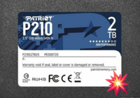 Patriot Memory 2 ТБ Внутренний SSD-диск P210 2.5" SATA3 6.0 Гбит/с (P210S2TB25) #62, Ася