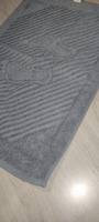 Полотенце коврик для ног махровое серое 50х70 см / Хлопок 100%/ Плотность 700 гр/м2 / Ашхабадский текстильный комплекс #30, Дмитрий Ш.