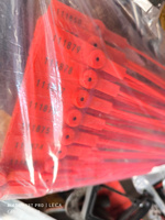 Пломбы пластиковые универсальные номерные, 280 мм, цвет красный (100 шт в упаковке) #4, Максим Б.
