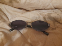 Солнцезащитные очки ромб узкие фиолетово-черные в металлической оправе #15, Эльмира З.