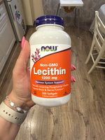 Лецитин "Тройная сила" ("Lecithin Triple Strength") (капсулы массой 1200 мг)г, NOW Foods, 200 капсул #1, Валерия В.