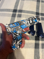 Водный пистолет электрический на аккумуляторе для детей / Водяной пистолет глок с граффити #2, Дмитрий М.