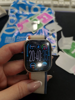 Гидрогелевая пленка для экрана часов Apple Watch series 7, 45мм, глянцевая (комплект 3 шт.) #19, Елена Г.