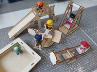 Мебель для кукол Лесная мастерская "Детская площадка" для домика, деревянная, эко материалы #8, Денис Р.