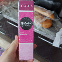MATRIX Крем - краска SoColor для волос, перманентная ( 6NA темный блондин натуральный пепельный), 90 мл #206, Севиля М.
