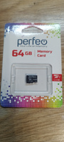 Карта памяти Perfeo microSDXC 64GB High-Capacity (Class 10) UHS-1 w/o Adapter #11, Илья К.