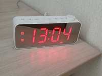 Часы электронные настольные с будильником, радио и подсветкой. Часы с разноцветными, белыми, зелеными, красными, синими цифрами. #3, Ольга Л.