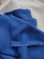 Ткань для шитья Штапель 145 см х 200 см, 110г/м2 ярко-синий #28, Ирина К.
