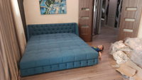 GRAND Family мебельная фабрика Диван-кровать Miami-1/180, механизм Аккордеон, 192х108х90 см,синий #3, Александр Е.